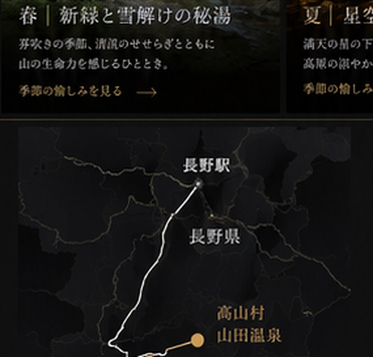 高山村とその周辺をしめした地図
