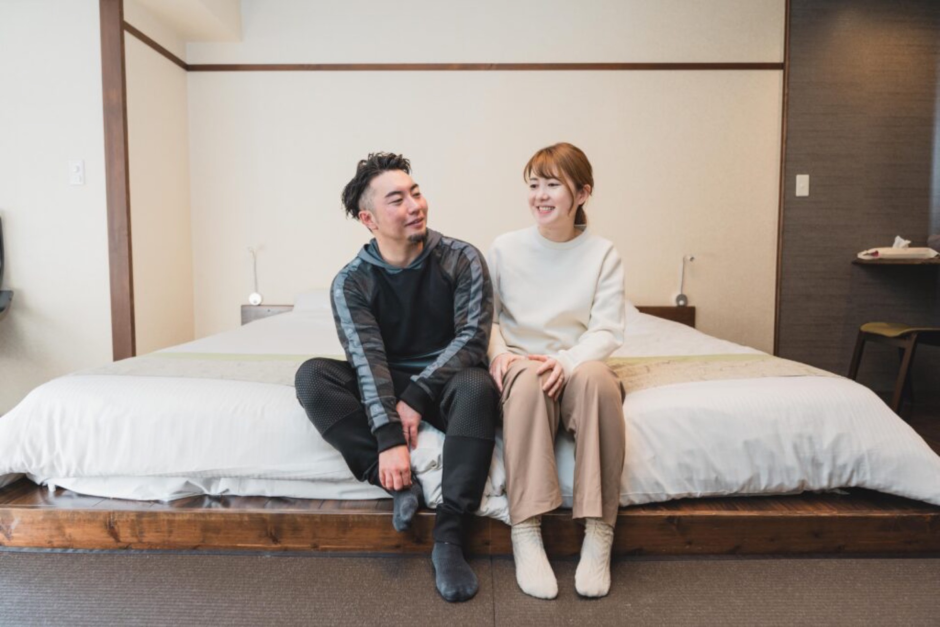 木の香りに包まれた松川館の館内